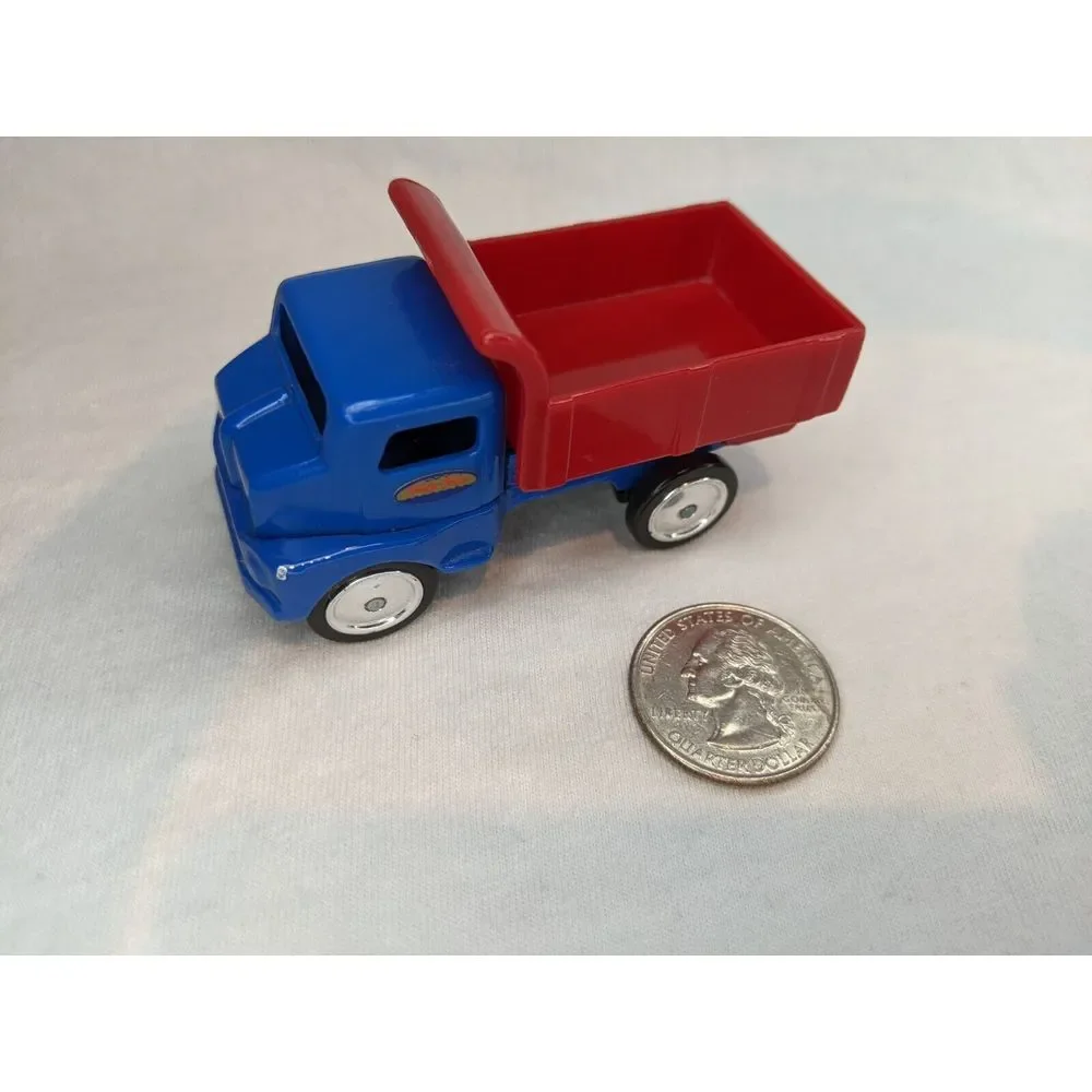Vintage 1998 Hasbro Tonka Dump Truck‎ Mini Blue And Red